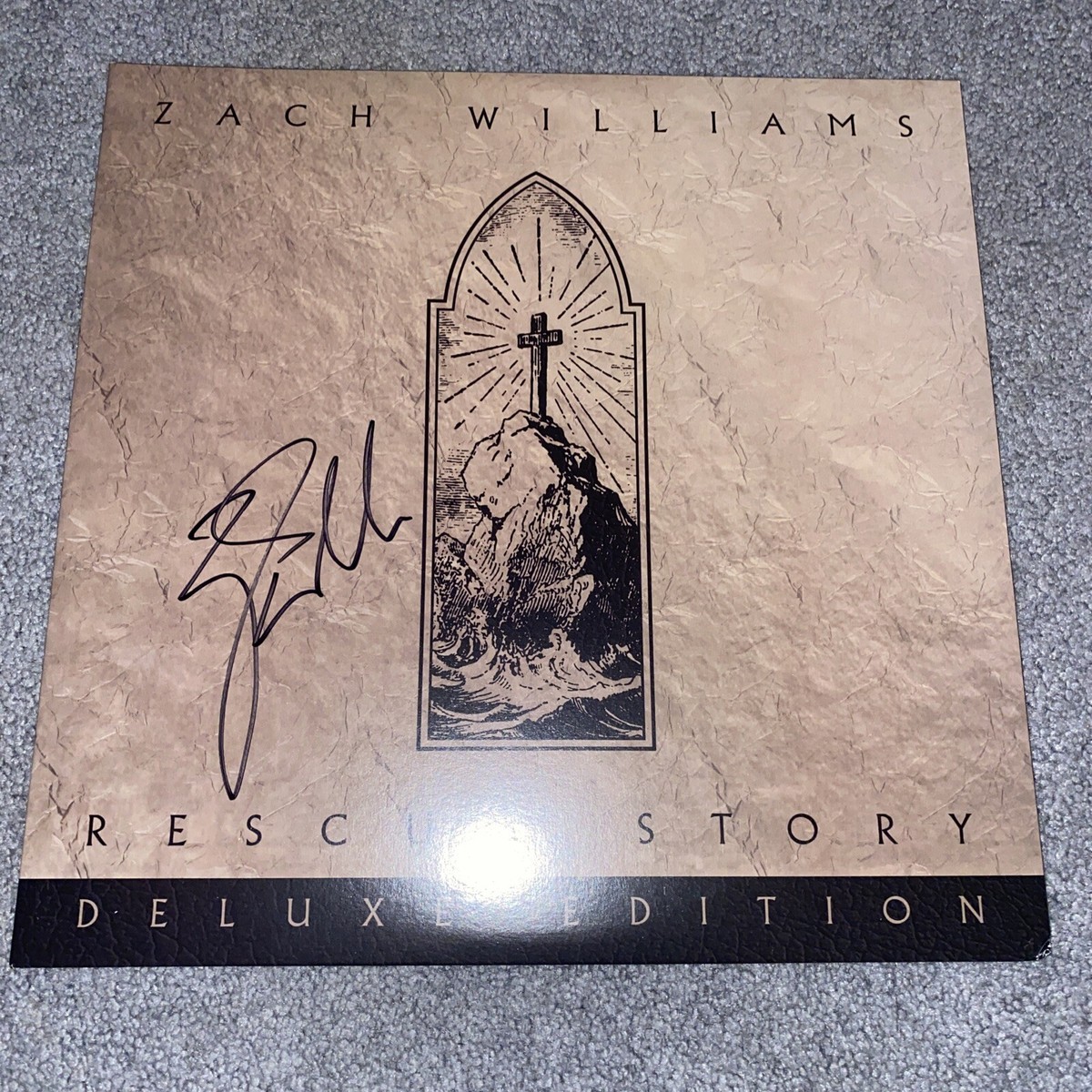 【激レア】AUTOGRAPH 2009.8【洋書】 Zach Williams AUTOGRAPH SIGNED Vinyl Record Rescue Story CCM