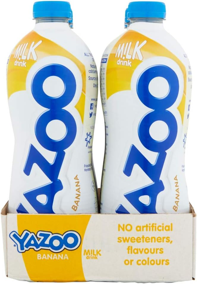 Yazoo Banana Milk Drink 1 Litre (Pack of 6) eBay