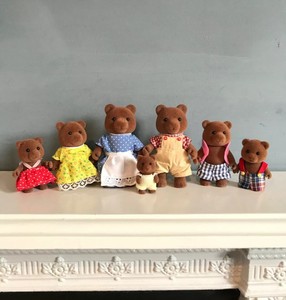 sylvanian families brown bear family