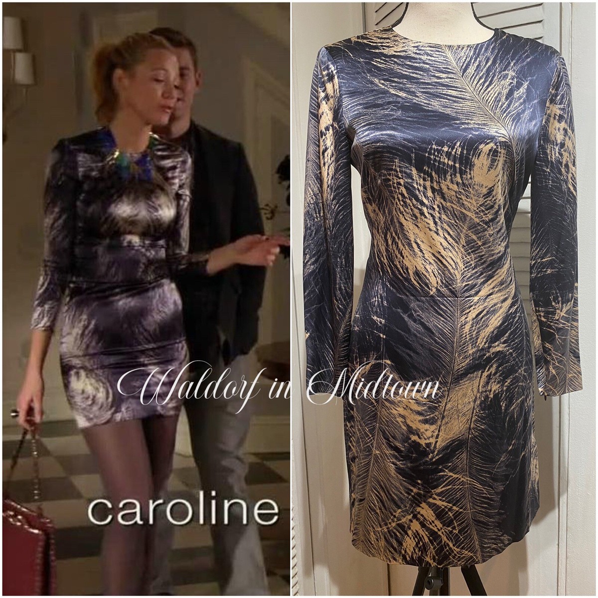 ASO SERENA VAN DER WOODSEN ALEXANDER MCQUEEN DRESS IT40/US4 | eBay