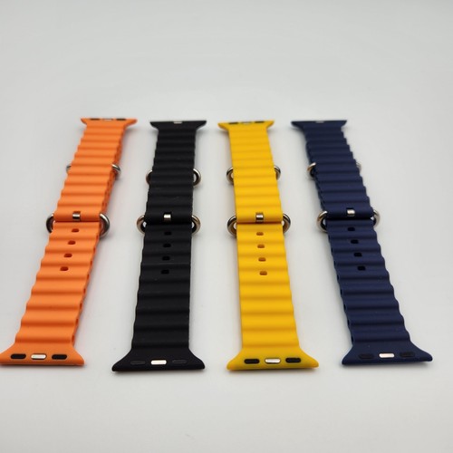 Generic Apple Ocean Bands Watch Ultra Lot of 4 Silicone One Size ( 49 mm )