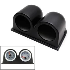 Black Dual Hole  for DASH Gauge Pod Car Meter Mount Holder Cup for 2in 52mm