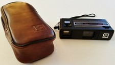 Vintage 1970s Black Kodak Tele Instamatic 608 Film Camera  Case