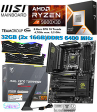 Aufrüstkit AMD Ryzen 7 9800X3D + MSI X870 TO...