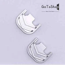 2 PK Slide End Plate Billet Cover for Glock Gen 1 2 3 4 Aluminum Silver