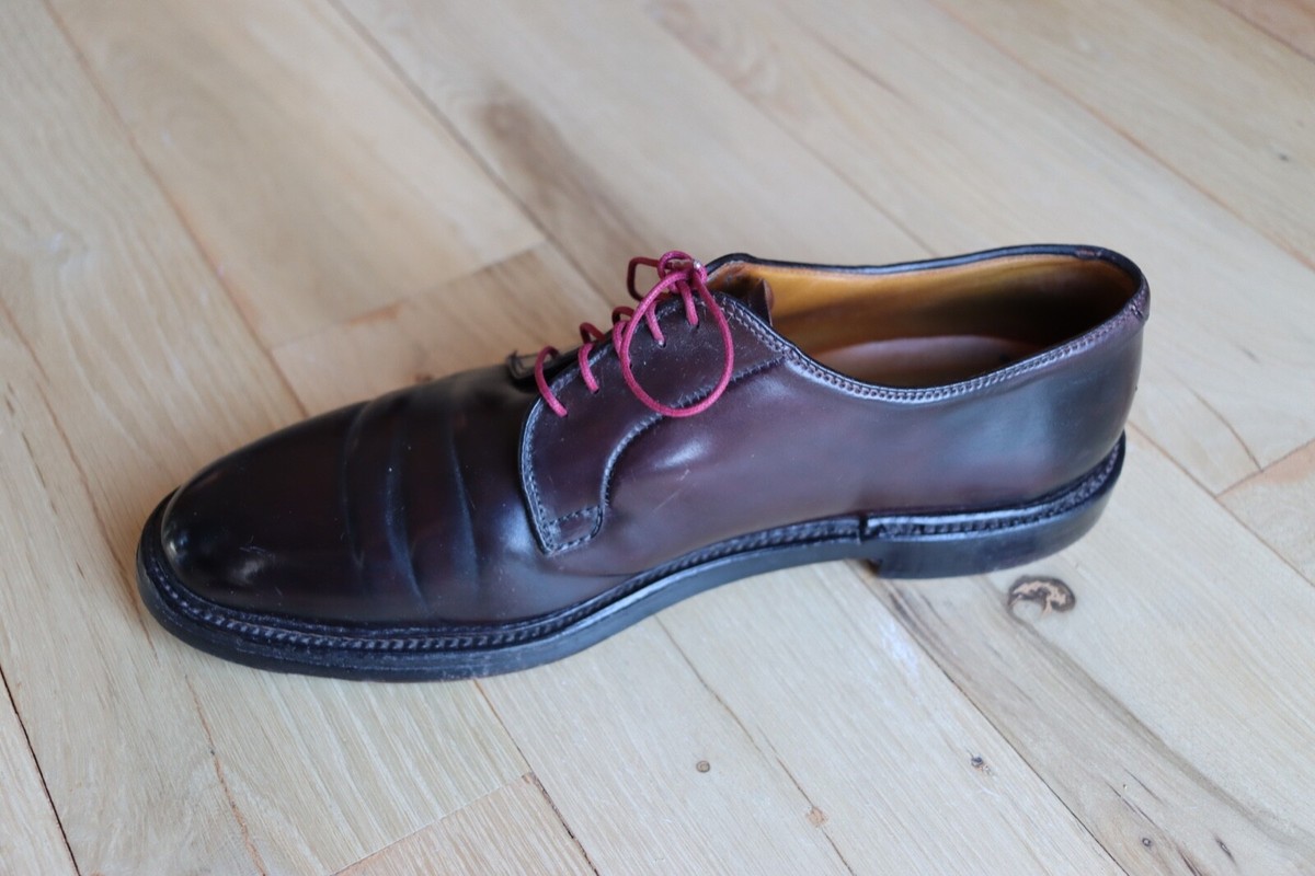 Vintage Alden #990 Color #8 Shell Cordovan Plain Toe Shoes V Vintage Alden #990 Color #8 Shell Cordovan Plain Toe Shoes V