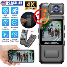 4K 1080P Video Recorded DVR IR Night Cam WIFI Camcorder Mini Police Body Camera