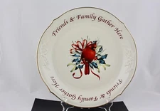 LENOX WINTER GREETINGS SENTIMENT DESSERT PLATTER - MINT