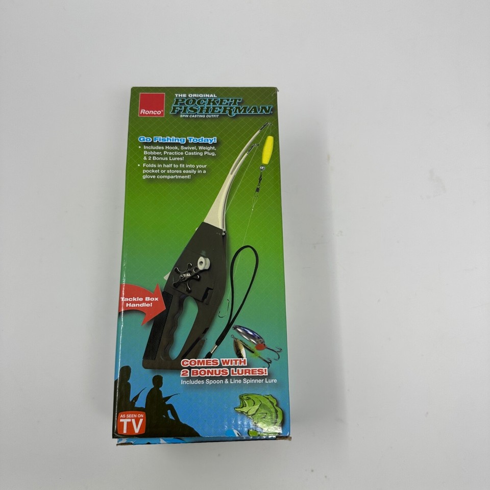 Ronco Original Pocket Fisherman Spin Casting Outfit w/Box Manual NIB eBay