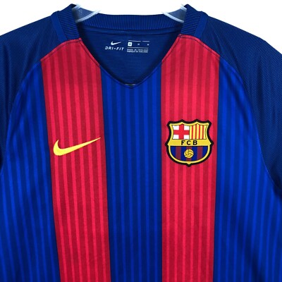 FC Barcelona Nike 2016 2017 Soccer Jersey Home Football 776850-481
