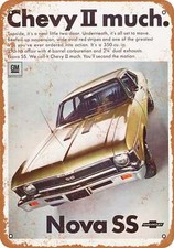 Metal Sign - 1968 Chevy Nova Ss - Vintage Look Reproduction