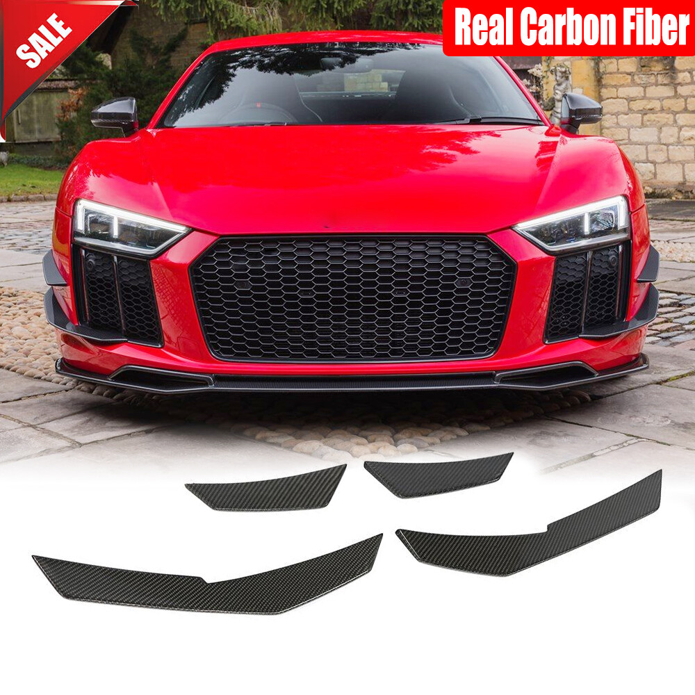 For Audi R8 V10 Gen 2 2016-2018 Real Carbon Fiber Front Bumper
