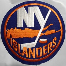 NEW  YORK  ISLANDER  PATCH  EMBROIDERED   7"   IN  DIAMETER