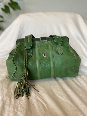 L.A.M.B. by Gwen Stefani Love Venezia Leather Satchel Designer, one of a kind