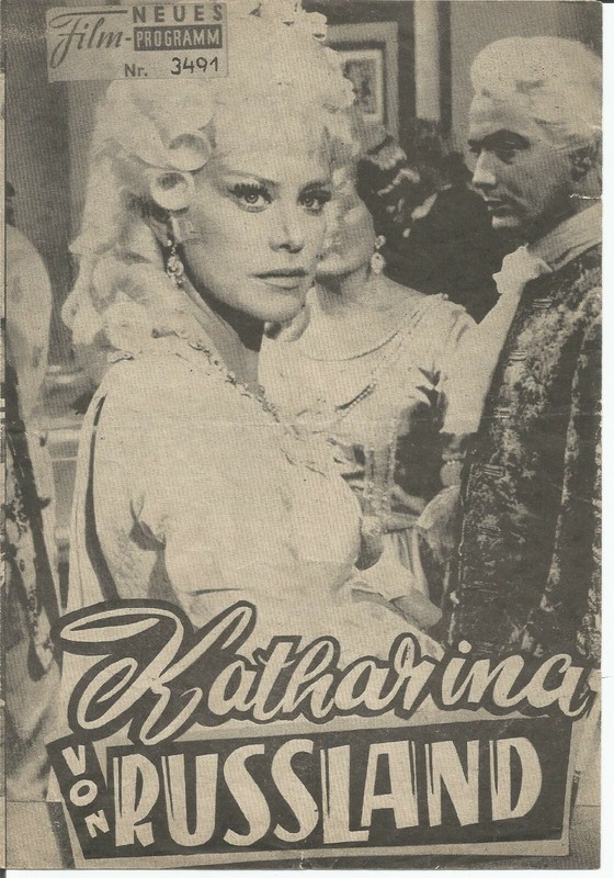  Katharina von Russland 1964 Hildegard Knef Neff AUSTRIA Kino Neues Film Program
