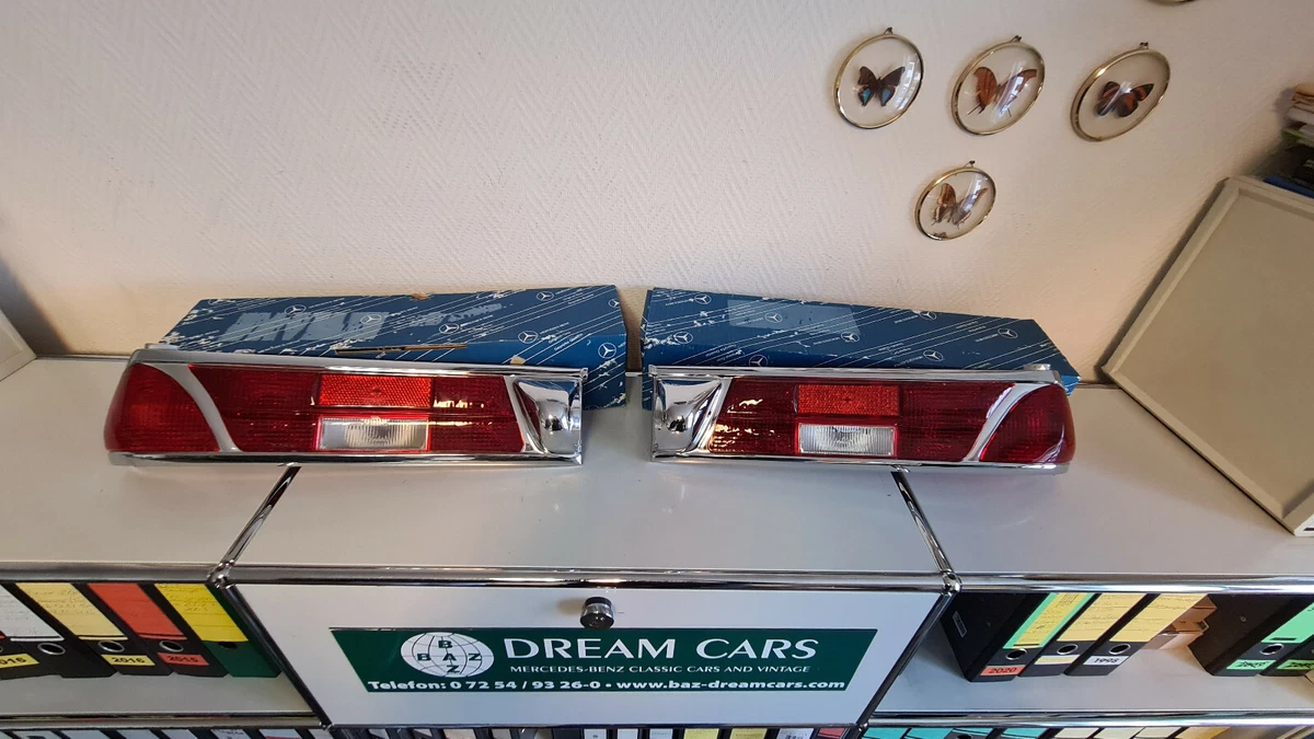 NEU NOS Original Mercedes W111 W112 Heckflosse Rückleuchten L+R 