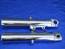 HARLEY CHROME TOURING FORK SLIDER LEGS 2000-2013, FLH MODELS *** EXCHANGE***