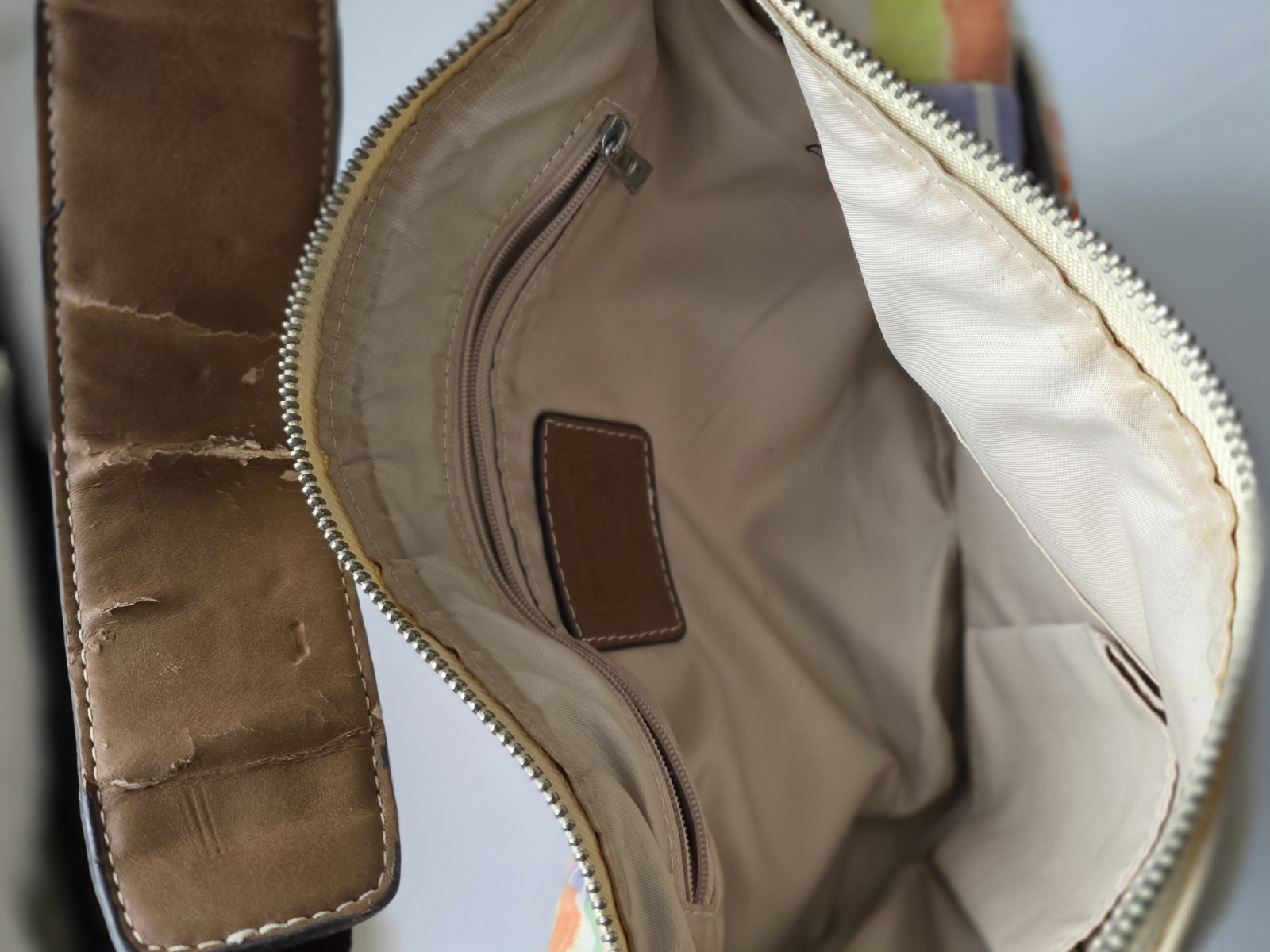 Coach Hampton Rainbow Patchwork Hobo Bag Y2K Era … - image 11