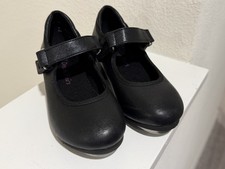 Dream Pairs Girls Black Tap Dance Shoes Star Tone Size 10