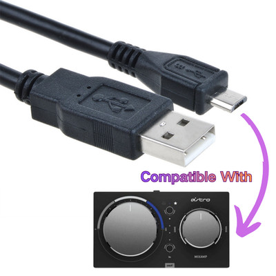 5ft Micro-B USB Power Cable Cord for Astro A40 TR Gaming Headset MixAmp Pro TR