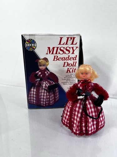 Vintage Li’L Missy Beaded Doll Kit completed With Box 13427 Chatterbox Telephone