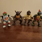 Vintage TMNT Ninja Turtles Action Figure Lot Playmates 4 Figures