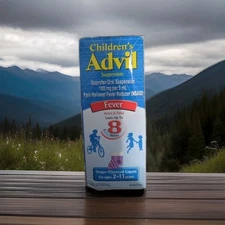 Advil Children's Fever Oral  Suspension - Blue Raspberry 4 oz - Exp: 05/26NEW!!