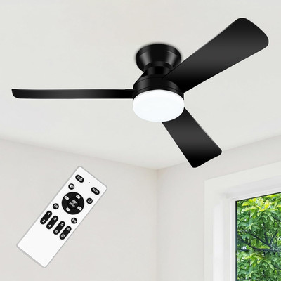 Ceiling Fans with Lights - 42 Inch Low Profile Ceiling Fan with Light and Remote