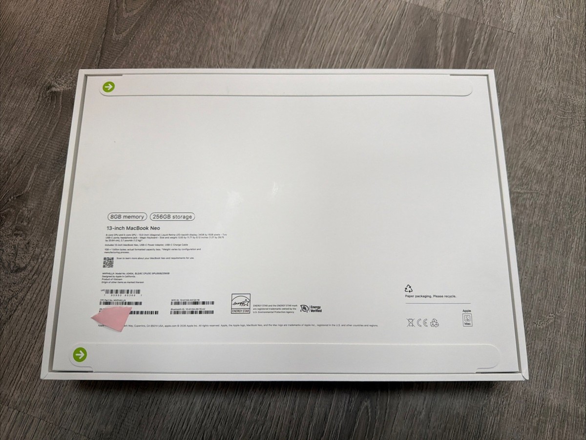 NEW SEALED 2026 Apple MacBook Neo 13