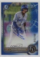 2022 Bowman Chrome Prospect HTA Choice Refractor /150 Herard Gonzalez Auto 09wc