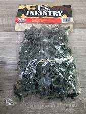Tim Mee SEALED 51 pieces Army Men Toy Soldier plastic US Infantry figures vintag