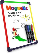 Small White Board Dry Erase for Kids Portable 9"x12" Lapboard