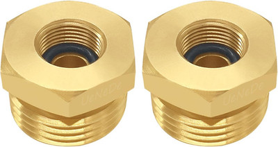 2PCS Water Line Adapter, 3/4''GHT Male to 3/8'' Compression Female Reducer Bush...