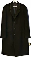 Brooks Brothers 346 Wool Cashmere Blend Overcoat Mens 44S Classic Formal Coat