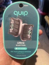 quip Ultra EasyClick Brush Pod Sonic Electric Toothbrush Heads -