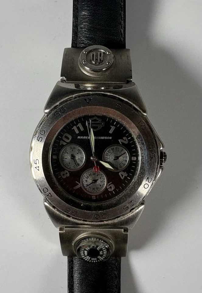 RELOJ CRONÓGRAFO HARLEY DAVIDSON CON BRÚJULA  Foto 2 de 4