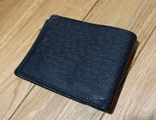 Louis Vuitton Taiga Portefeuille Multiple Bifold Wallet Black Very Good