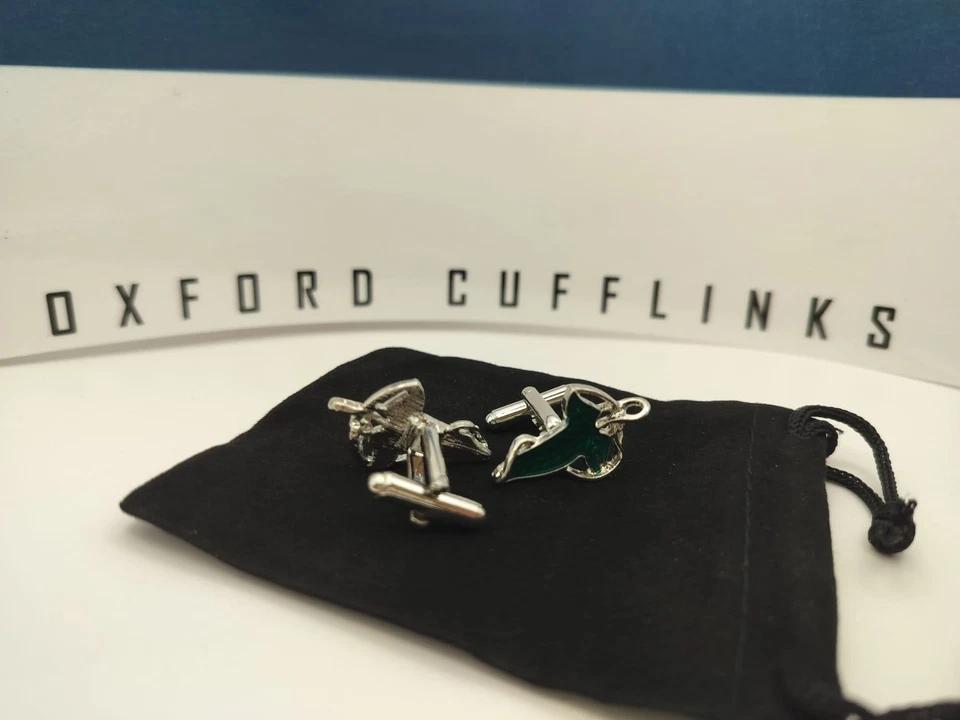 Elven Leaf Cufflinks,  Gift, Formal ,FREE SHIPPING. + GIFT BAG - Image 4 of 4