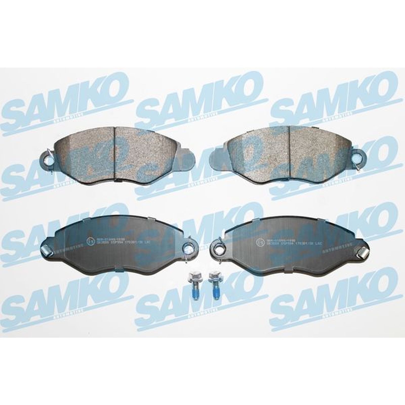 1x ORIGINAL® SAMKO Bremsbelagsatz, Scheibenbremse Vorne für Ford TRANSIT