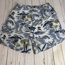 Polo Ralph Lauren Swim Trunks Mens XL Hawaiian Tropical AOP Mesh Lined
