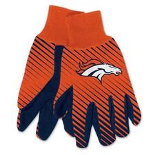 Denver Broncos NFL Adult Two Tone Sport Utility Work Grip Gloves FREE SHIPPING