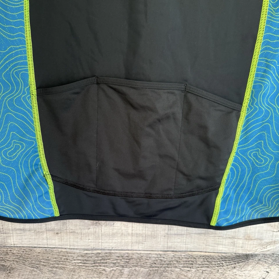 Camiseta deportiva de ciclismo Under Armour cuarto cremallera maratón bolsillos traseros grande Foto 4 de 4