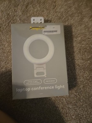 Heyday Clip-on Laptop Conference Ring Circle Light - 3 LED Light Levels