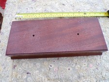 Wooden Plinth Base Display Trophies Figurines Ornaments Models Mahogany Finish.