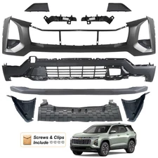 For 2025-2026 Chevy Equinox LT Front Bumper Cover Assembly Kit with Skid Plate