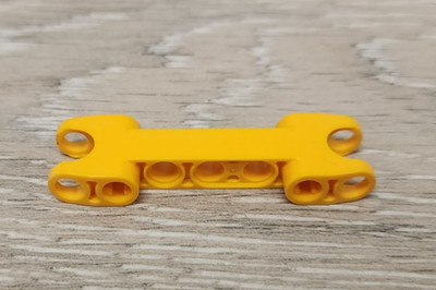 Lego 50898 Bright Light Orange Technic Axle and Pin Connector 2x7 2 Ball Sockets