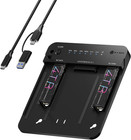 M.2 Nvme & SATA SSD/HDD Docking Station,  USB-C 10 Gbps Dual Bay Hard Drive Clon