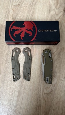 Microtech MSI Ram-Lok Manual Folder, Fluted G10, OD Green