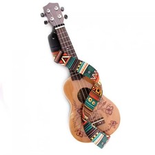 Adjustable Printing National Style Ukulele Strap Guitar Belt Shoulder Straps wit