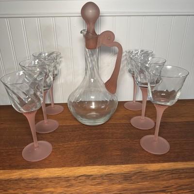 Valerie Peach Pattern By Crystal Clear Industries CCI Set Of 7